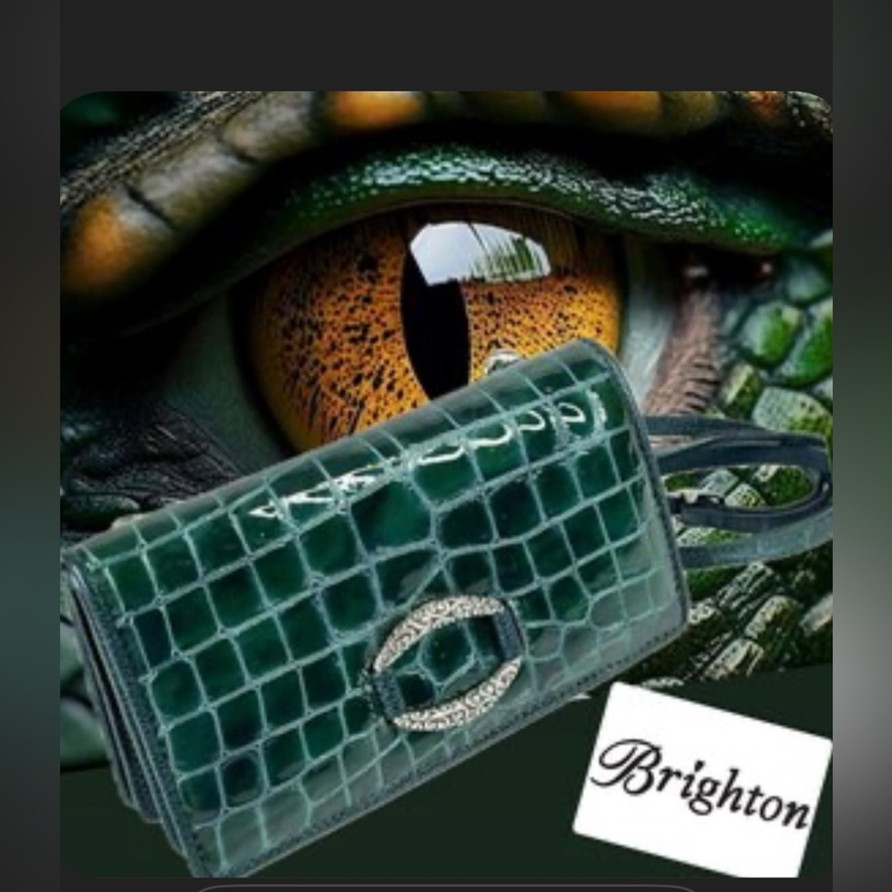Brighton Emerald Reptile-Inspired Accessory